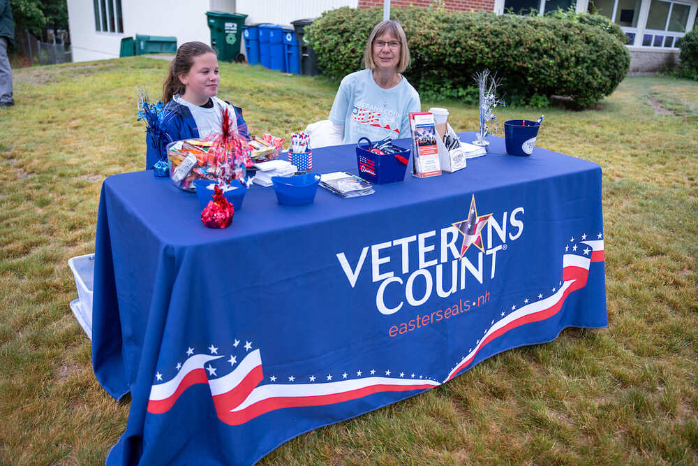 veterans count booth at the VC nashua ride event