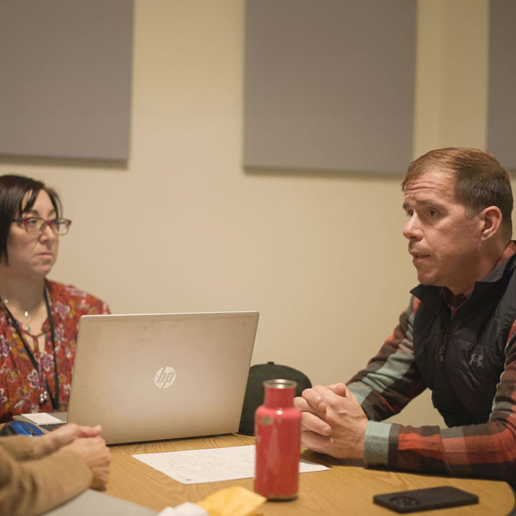 Veterans count client speaking with care coordinators