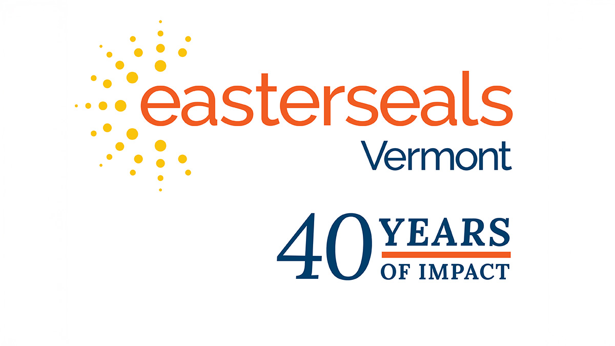 Easterseals Vermont 40th anniversary organization logo